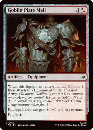 Goblin Plate Mail [HOB/157] 2026 Magic: The Gathering