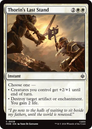 Thorin's Last Stand [HOB/28] 2026 Magic: The Gathering