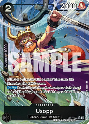 OP17-080 Usopp (Alternate Art) Super Rare