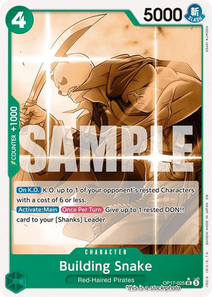 OP17-025 Building Snake (Pandaman Art) Uncommon