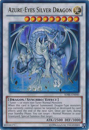 Unlimited Azure-Eyes Silver Dragon [SDBE-EN040 Near Mint] Ultra Rare