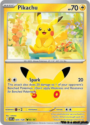 Pikachu - 025/128 Pikachu Rare Holofoil