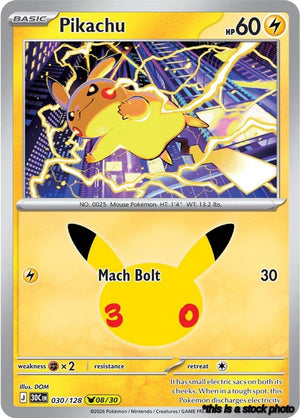 Pikachu - 030/128 Holofoil
