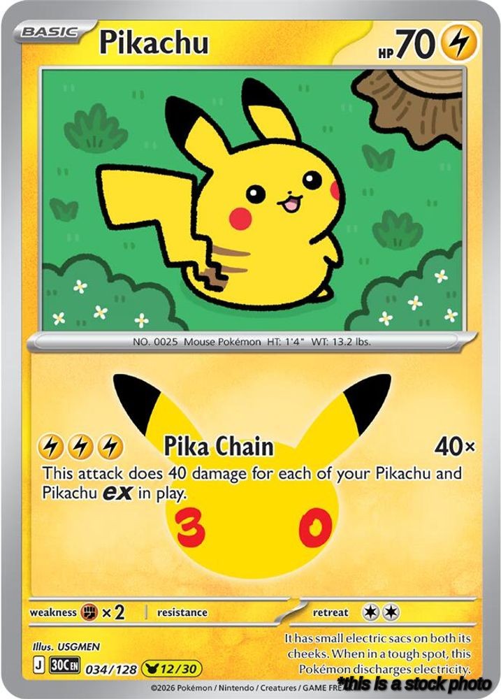 Pikachu - 034/128