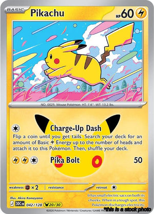 Pikachu - 042/128 Pikachu Rare Holofoil