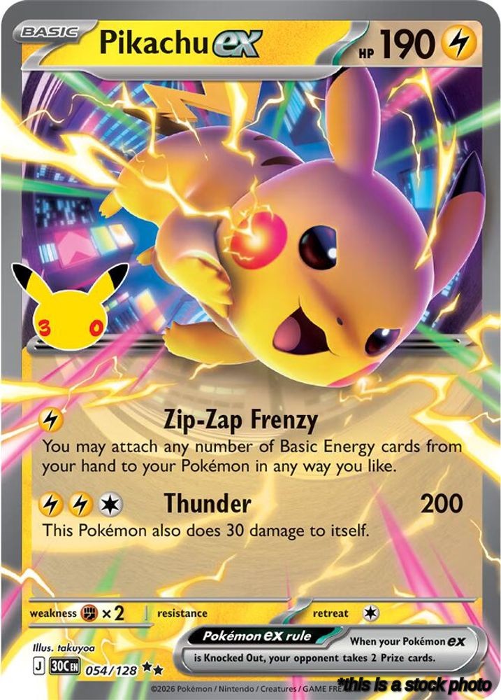 Pikachu ex - 054/128