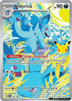 101 Nidorina (30th Celebration) Promo Holofoil