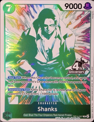 Shanks (4th Anniversary Treasure Campaign Pack) Rare