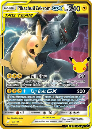 33/181 Pikachu & Zekrom GX Classic Collection Holofoil