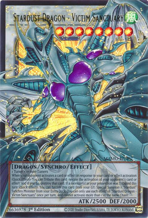 1St Edition Stardust Dragon - Victim Sanctuary (Extended Art) [MAMO-EN007 Near Mint] Ultra Rare