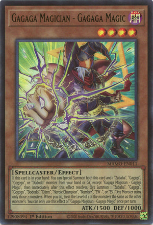 1St Edition Gagaga Magician - Gagaga Magic [MAMO-EN011 Lightly Played] Ultra Rare