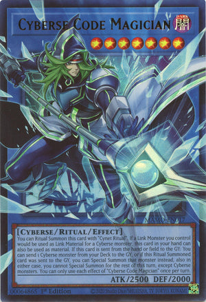 1St Edition Cyberse Code Magician (Extended Art) [MAMO-EN017 Near Mint] Ultra Rare