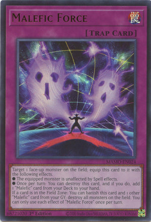 1St Edition Malefic Force [MAMO-EN024 Lightly Played] Ultra Rare