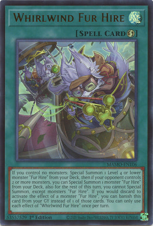 1St Edition Whirlwind Fur Hire [MAMO-EN106 Near Mint] Ultra Rare