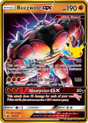 57/111 Buzzwole GX Classic Collection Holofoil