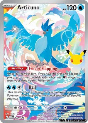 Articuno - 132/128 Illustration Rare Holofoil