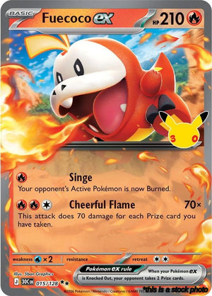 015/128 Fuecoco ex Double Rare Holofoil
