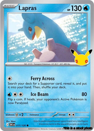 017/128 Lapras Common Holofoil