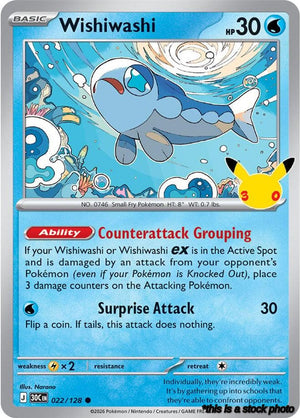 022/128 Wishiwashi Common Holofoil