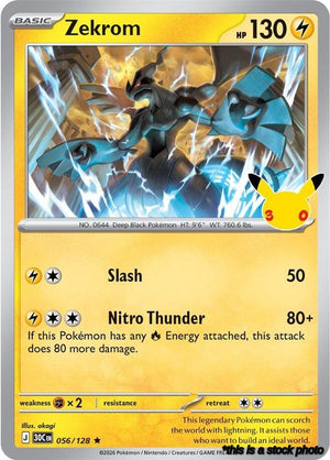 056/128 Zekrom Rare Holofoil