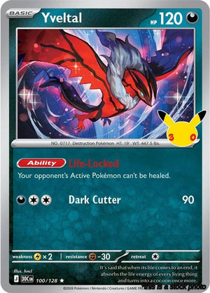 100/128 Yveltal Rare Holofoil