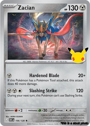 106/128 Zacian Rare Holofoil