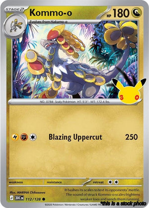 112/128 Kommo-o Common Holofoil