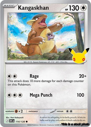 114/128 Kangaskhan Common Holofoil