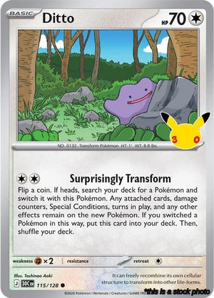 115/128 Ditto Common Holofoil