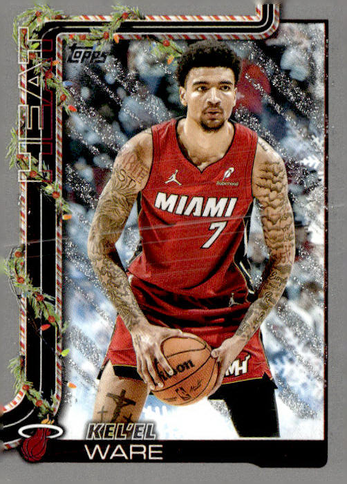 2025-26 Topps Holiday #H59 Kel'el Ware Glitter Holiday
