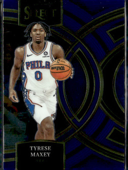 2023-24 Panini Select #157 Tyrese Maxey Blue (Retail Base)