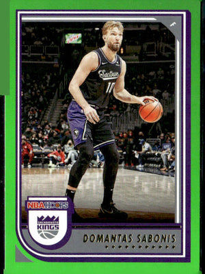 2022-23 Hoops #159 Domantas Sabonis Neon Green