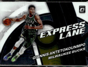 2021-22 Donruss Optic #3 Giannis Antetokounmpo Express Lane
