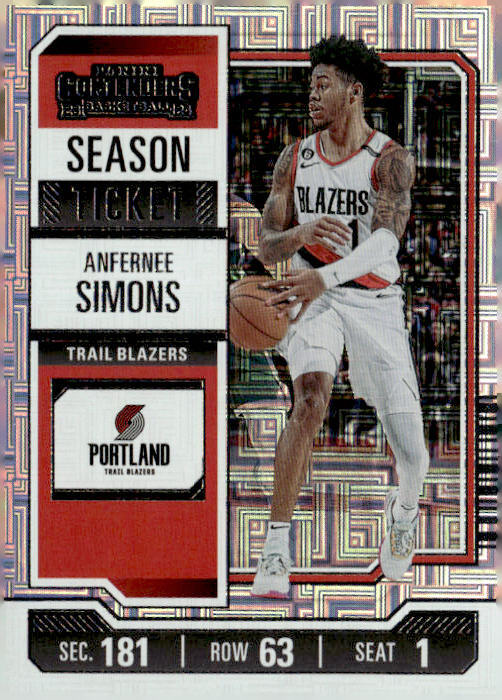 2023-24 Panini Contenders #54 Anfernee Simons