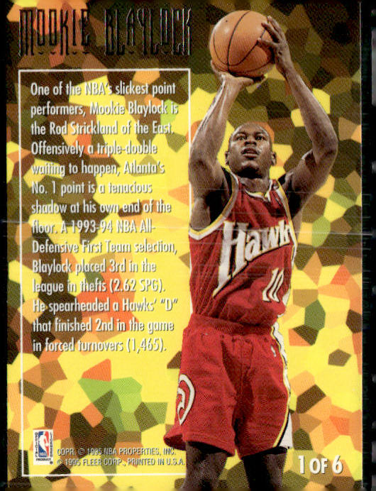 1994-95 Ultra #1 Mookie Blaylock Defensive Gems