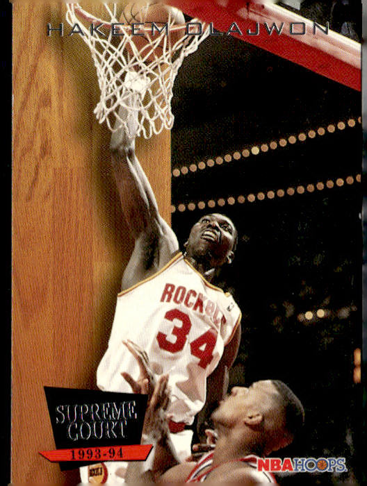 1993-94 Hoops #SC9 Hakeem Olajuwon Supreme Court