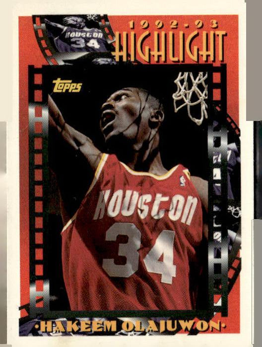 1993-94 Topps #2 Hakeem Olajuwon Gold