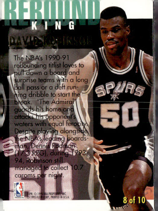 1994-95 Ultra #8 David Robinson Rebound Kings