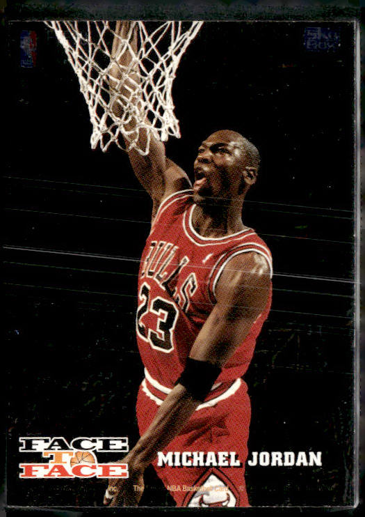 1993-94 Hoops #FTF10 Harold Miner / Michael Jordan Face to Face