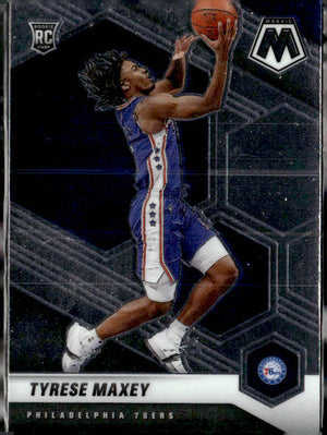 2020-21 Panini Mosaic #203 Tyrese Maxey