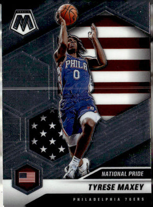 2020-21 Panini Mosaic #259 Tyrese Maxey