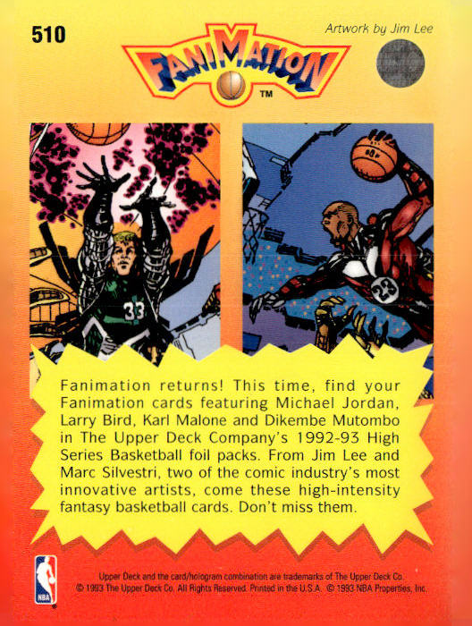 1992-93 Upper Deck #510 Larry Bird / Michael Jordan