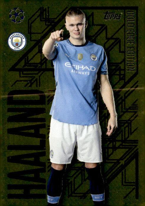 2024-25 Topps Match Attax #GE2 Erling Haaland Gold Edge Edition