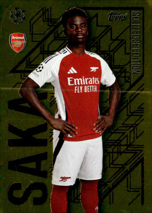 2024-25 Topps Match Attax #GE3 Bukayo Saka Gold Edge Edition