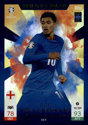2024 Topps Match Attax UEFA EURO #LE3 Jude Bellingham Limited Edition