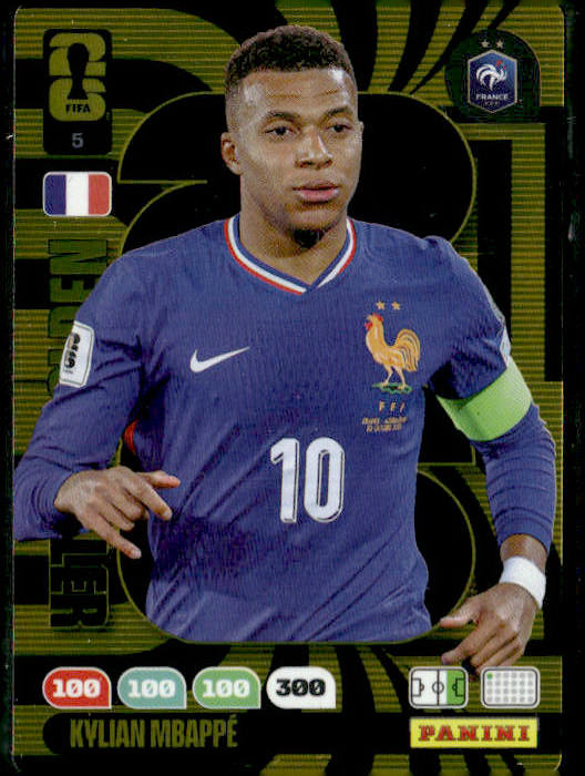 2026 Panini Adrenalyn XL FIFA World Cup #5 Kylian Mbappe