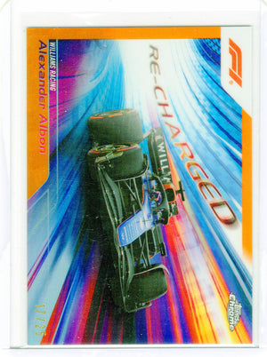 2024 Formula 1 #RECH-19 Alexander Albon Re-Charged Orange #/25