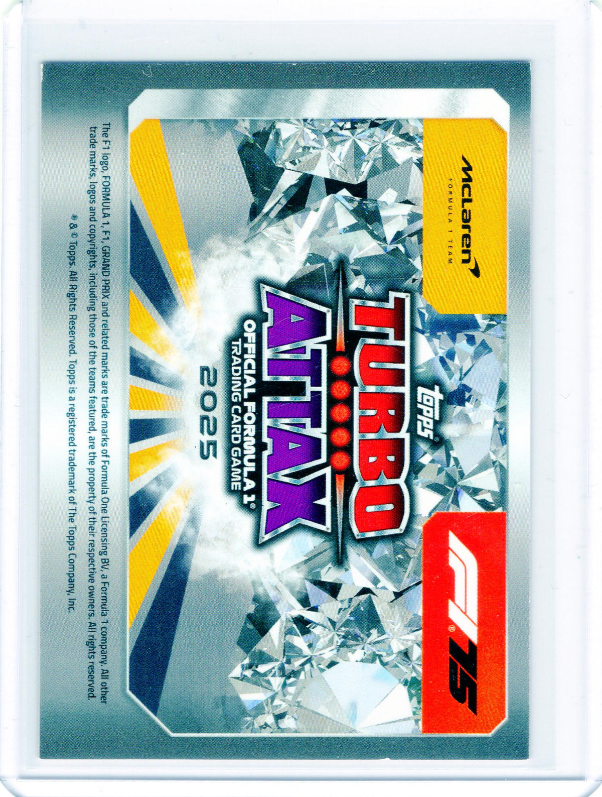 2025 Topps Turbo Attax F1 #14 Lando Norris Red Diamond #/499