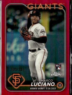 2024 Topps Chrome Update #USC132 Marco Luciano Magenta Refractors #/399