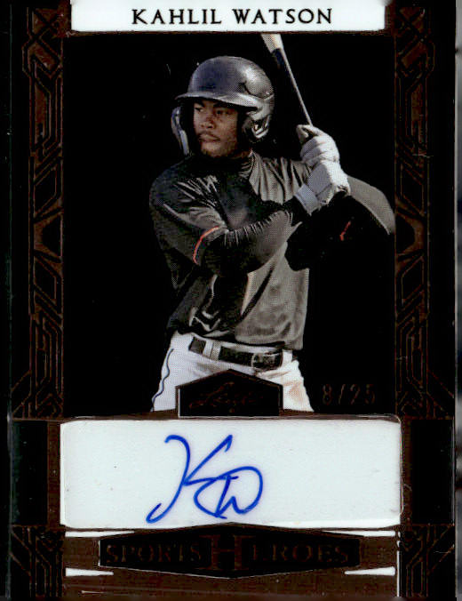 Khalil Watson 8/25 Signature Leaf 2024